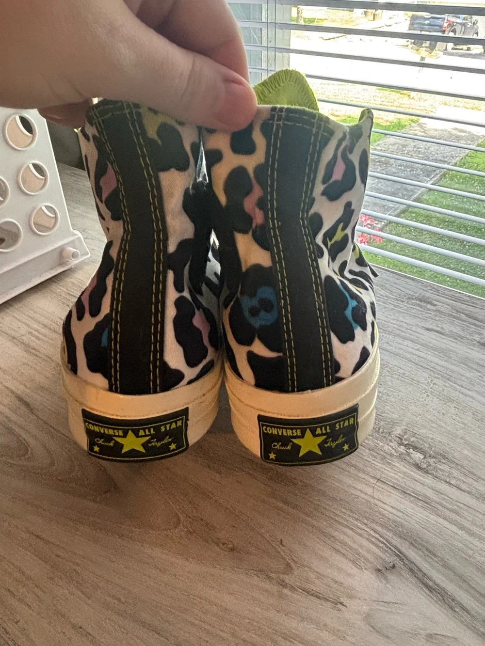 Converse Women’s High-Top Sneakers in Multi-Color Leopard Print